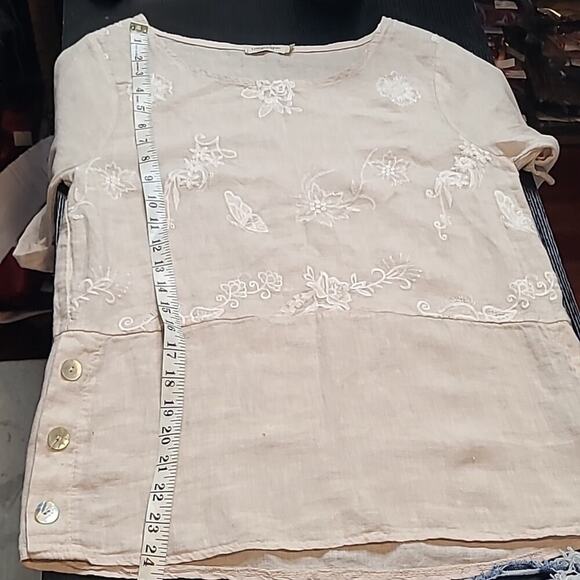 Lungo L'Arno linen blouse - Picture 6 of 7